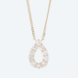 LG Mittelteil-Collier 375 Gelbgold Brillanten