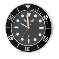 Royal Time Funkwanduhr gold-schwarz