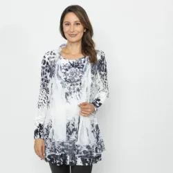 TRENDS by J. Leibfried 2 in 1 Shirt schwarz/ weiß