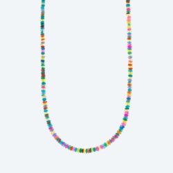 Collier AAAA Opal multicolor Magnetverschluß