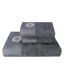 Premium Handtuchset 3tlg. grau