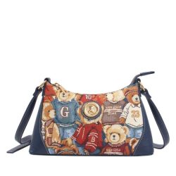 Henney Bear Umhängetasche blau/multicolor