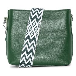 Lederhandtasche grün