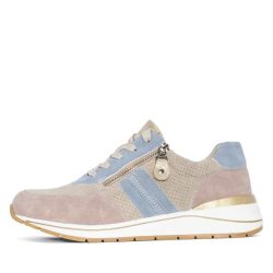 TOPWAY COMFORT Damensneaker rosé/blau