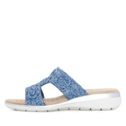 TOPWAY COMFORT Damenpantolette blau