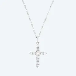 amor Kreuz-Anhänger mit Kette 925 Silber