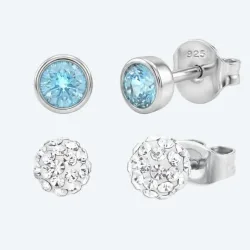 amor SET 2 Paar Ohrstecker 925 Silber