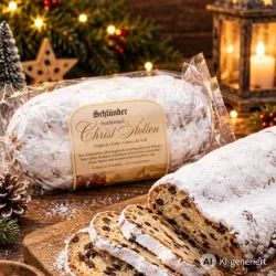 Traditionaller Christstollen