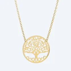 Mittelteil-Collier 925 Silber vergoldet