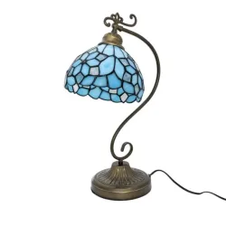 Tiffanystillampe Eisblau