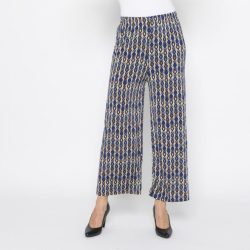 FASHION NEWS Damen-Hose Grafik navy/multicolor