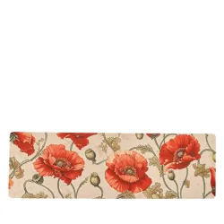 Teppichläufer in 3D-Optik Mohn 50x160cm