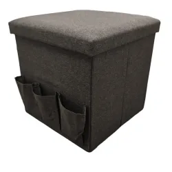 Sitzhocker faltbar mit Tasche, braun