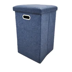 Teddy-Sitzhocker faltbar XL, blau