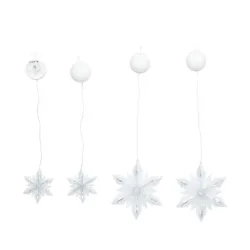 4 LED-Sterne mit Saugnapf