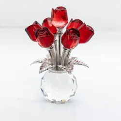 Crystal Dreams Rosen in Vase