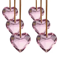 Crystal Dreams Rosa Herzchen 6tlg.