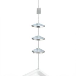 Teleskop Eck- Duschregal Premium Matt