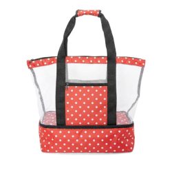 Strand-und Kühltasche 2in1 rot
