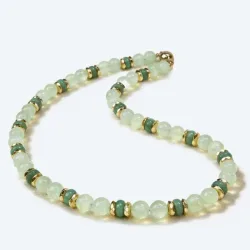 Collier Aventurin, Prehnit