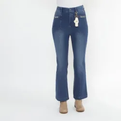 Zauberhose 'Miracle Shape' Slim Fit mittelblau