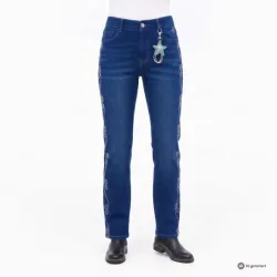 Zauberhose 'Miracle Shape' Relaxed Fit mittelblau