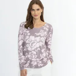 CHRISTIAN MATERNE Damen-Pullover mauve/rosa