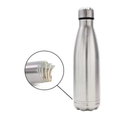 Edelstahl Trinkflasche 750ml mit Geheimfach