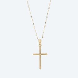 Anhänger mit Kette 375 Gelbgold