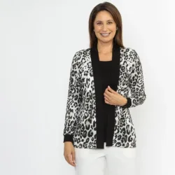 RÖSSLER SELECTION 2-in-1 Shirt schwarz/weiß/grau