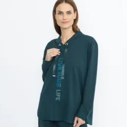 Lounge Collection by H. S. Sweatshirt petrol