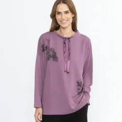 Lounge Collection by H. S. Sweatshirt lila
