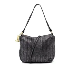 Luca Lorenzo Schultertasche schwarz metallic