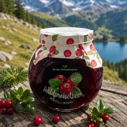 Wildpreiselbeerkompott mit 60% Fruchtanteil