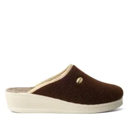 SANITAL LIGHT Damenhausschuhe braun/beige