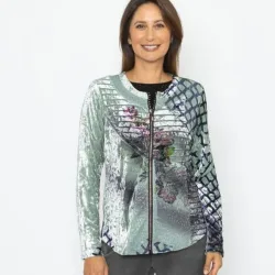 TRENDS by J. Leibfried Jacke grün/multicolor