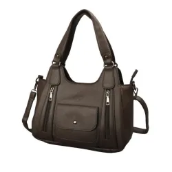 dariya Henkeltasche dunkelbraun