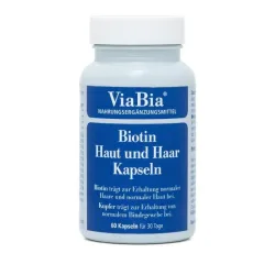 ViaBia Biotin Haut und Haar 60 Kapseln