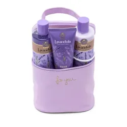 AURORA Pflege-Set Lavandula mit Kosmetiktasche