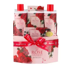AURORA ROSA Box Bouqet Pflege-Set 4-teilig