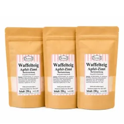 Nona's Waffelteig Apfel-Zimt Sortenrein 3x250g