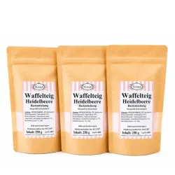 Nona's Waffelteig Heidelbeere Sortenrein 3x250g