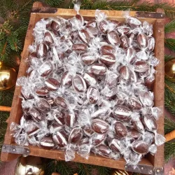 Karamellbonbons mit Kakao und Alkohol