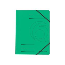 herlitz Eckspannmappe DIN A4 Grün Pressspankarton mit Gummiband 24 x 31,8 cm