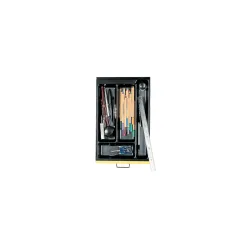 Bisley Schubladeneinsatz Multidrawer Schwarz 233 x 363 x 51 mm