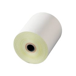 Niceday Kassenrollen 2-fach 54 g/m² 76 mm x 70 mm x 12 mm x 22 m Gelb, Weiß 6 Rollen