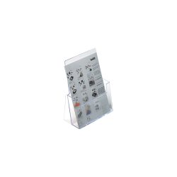 helit Prospektständer A4 Transparent Kunststoff 23,5 x 8,5 x 25 cm 2 Stück