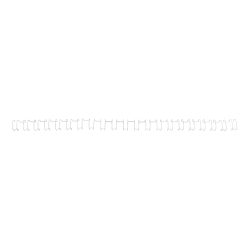 GBC Metall Drahtbinderücken Weiß 14 mm 130 Blatt DIN A4 100 Stück