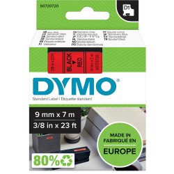 DYMO Schriftband D1 schwarz/rot S0720720 9mm/7m