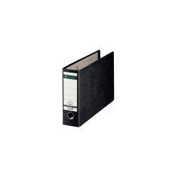 Leitz 180° Ordner A4 80 mm Schwarz 2 Ringe 1074 Hartpappe Wolkenmarmor Querformat